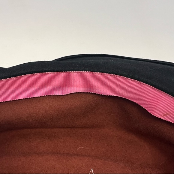 Vintage Frank Olive Saks 5th Avenue Brown Black Wool Bucket Hat One Size 22" - Picture 12 of 16